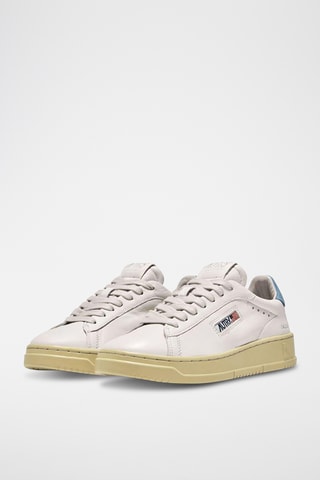 Baskets en nubuck Dallas - Blanc et bleu