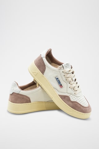 Baskets en cuir Medalist - Beige