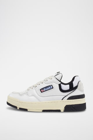 Baskets en cuir CLC - Blanc et noir