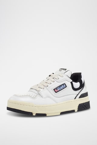 Baskets en cuir CLC - Blanc et noir