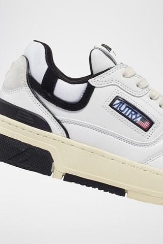 Baskets en cuir CLC - Blanc et noir