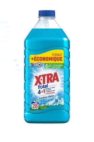 4 x Lessive Total 4+1 Fraîcheur alpine XTra - 28 lavages - 1,26 l