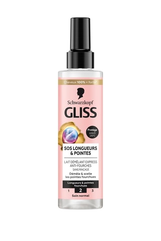 4 x Lait démêlant Express SOS longueurs et pointes Gliss Schwarzkopf - 200 ml