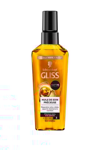 4 x Elixir Huile de Soin Précieuse Gliss Schwarzkopf - Cheveux secs et très abimés - 75 ml