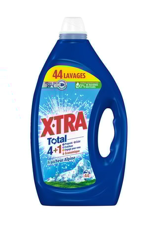 3 x Lessive Total 4+1 Fraîcheur alpine XTra - 44 lavages - 1,98 l