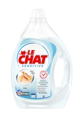2 x Lessive Sensitive 0% Le Chat - 42 lavages - 1,89 l