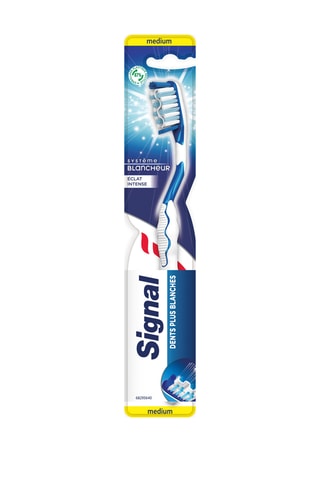 6 x Brosse à dents Signal Système Blancheur Eclat Intense - Médium - Coloris aléatoire