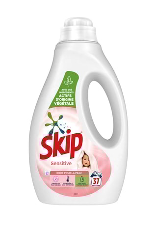 3 x Lessive liquide Skip Sensitive Peaux Sensibles & Bébés - 37 lavages