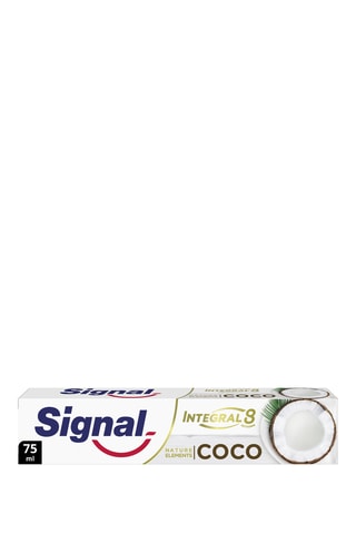 6 x Dentifrice Intégral 8 Coco blancheur Signal - 75 ml