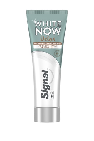 6 x Dentifrice White Now Détox Argile et Coco Signal - 75 ml
