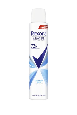 4 x Spray anti-transpirant Cotton dry 72 h Rexona - 200 ml