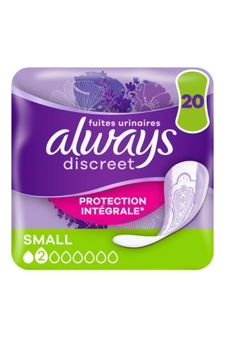 5 x 20 serviettes urinaires Incontinence Small - Always