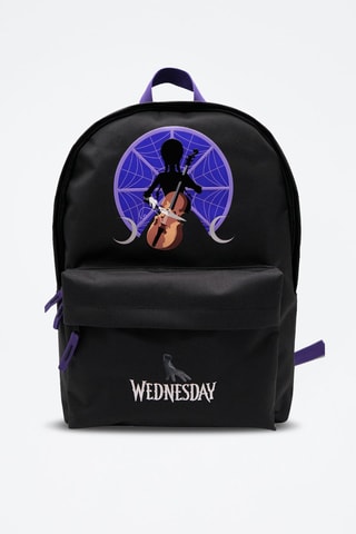 Sac à dos Mercredi avec trolley - Noir et violet