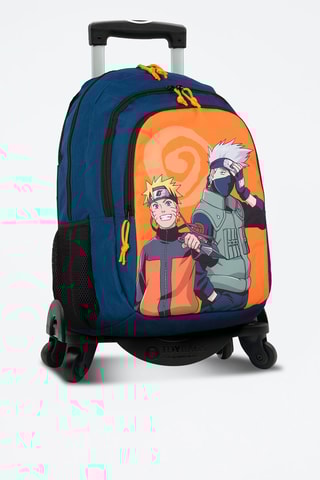 Sac à dos à roulettes Naruto - Bleu et orange