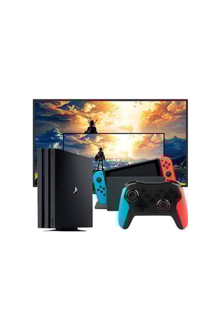 Manette sans fil N-Switch/PS3 - Noir et bleu