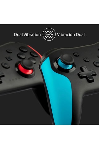 Manette sans fil N-Switch/PS3 - Noir et bleu