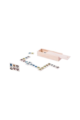 Jeu de dominos animaux en bois - 28 pièces - Dès 3 ans