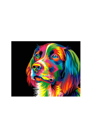 Peinture par numéro chien 40 x 50 cm - Dès 3 ans