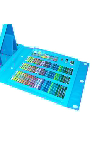Set premium de peinture et de dessin - 208 pièces - Bleu