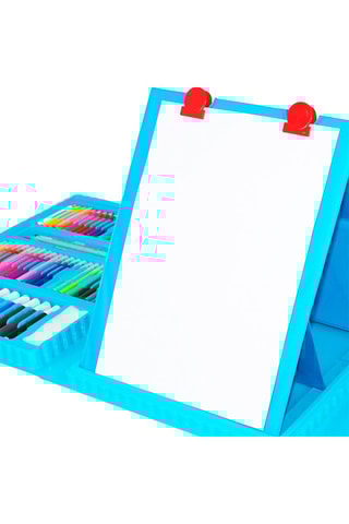 Set premium de peinture et de dessin - 208 pièces - Bleu
