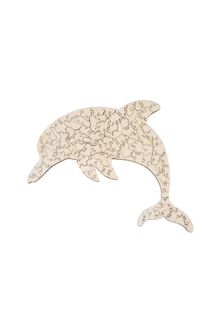 Puzzle dauphin 3D en bois Dès 3 ans - A4