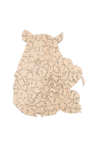 Puzzle panda 3D en bois Dès 3 ans - A4
