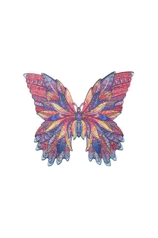 Puzzle papillon 3D en bois Dès 3 ans - A4
