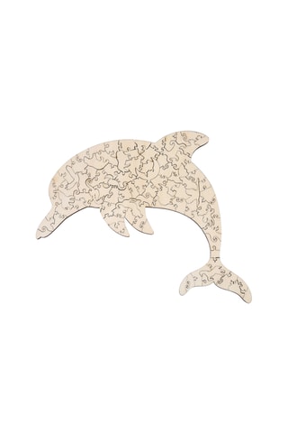 Puzzle dauphin en bois 