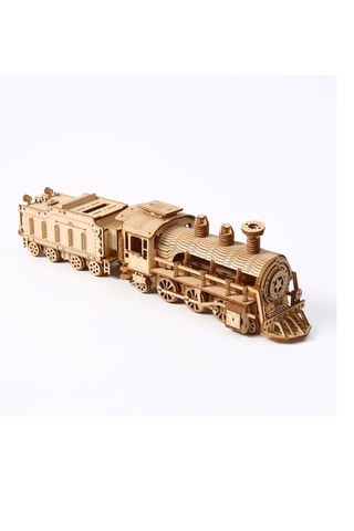 Puzzle 3D train à vapeur en bois - 282 pièces - Dès 14 ans