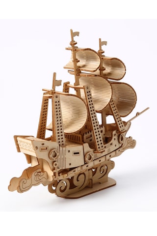 Puzzle 3D voilier en bois - 83 pièces - Dès 14 ans