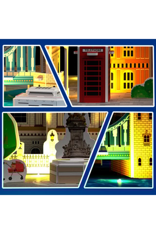 Puzzle 3D la ville de Londres LED - 106 pièces - Des 7 ans