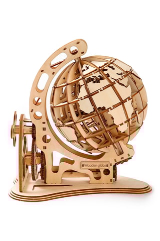 Puzzle 3D globe en bois - 166 pièces - Dès 14 ans