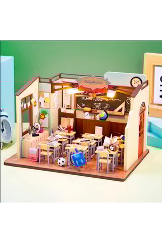 Maquette 3D Salle de classe LED en bois - Dès 14 ans