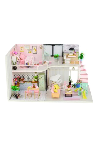 Maquette 3D Maison de poupée LED en bois - Dès 14 ans