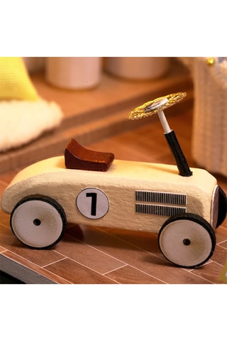 Maquette 3D jeune couple en bois 