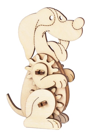Maquette 3D chien en bois - 18 pièces - Dès 8 ans