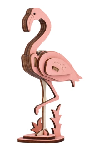 Maquette 3D flamant rose en bois - 20 pièces - Dès 8 ans