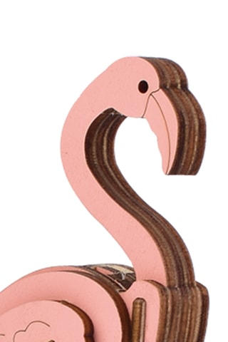 Maquette 3D flamant rose en bois - 20 pièces - Dès 8 ans