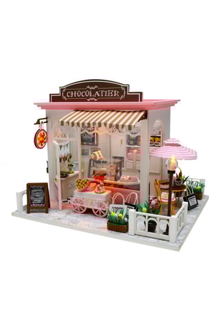 Maquette 3D Chocolaterie coco LED en bois  - Dès 14 ans