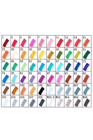 60 feutres double pointe - 1 / 6 mm
