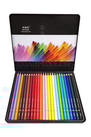24 crayons de couleur professionnels