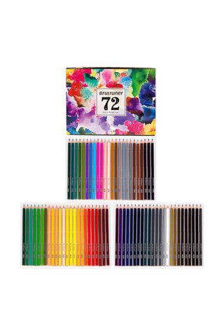 72 crayons de couleur à l'huile