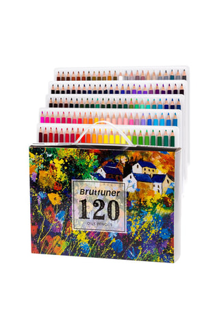 120 crayons de couleur à l'huile