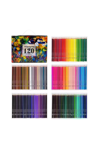 120 crayons de couleur à l'huile