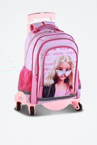 Sac à dos à roulettes Barbie - Rose