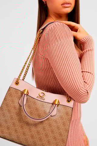 Sac à main - Rose et marron