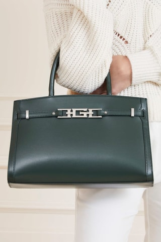Sac à main en cuir - Vert foncé