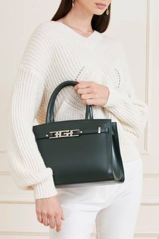 Sac à main en cuir - Vert foncé