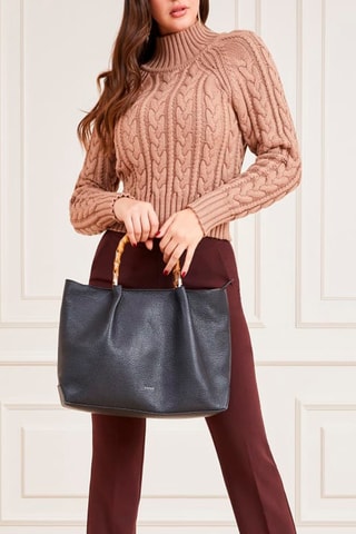 Sac à main en cuir - Noir