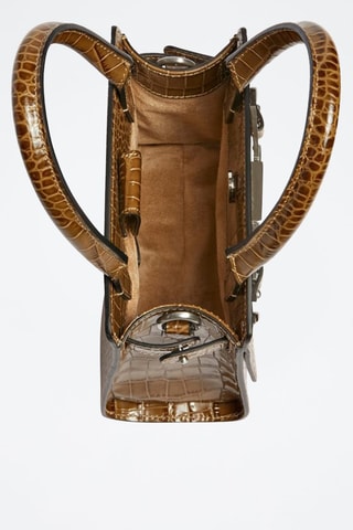 Sac à main en cuir - Taupe
